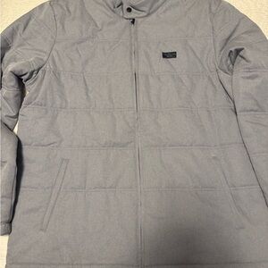 Travis Mathew Gray Quilted Puffer Jacket